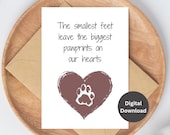 Sympathy Card For Pet Loss Printable 5x7 Card For Losing A Pet Vet Clinic Sympathy Card Euthanasia Veterinary Office Card Digital Print Card