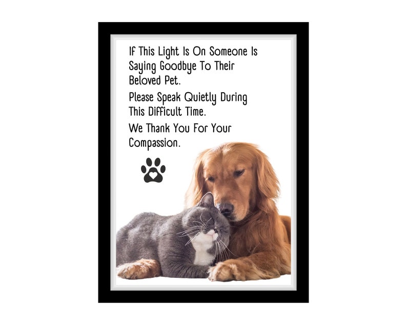 Pet Loss Euthanasia Vet Printable Vet Euthanasia Notice Veterinary ...