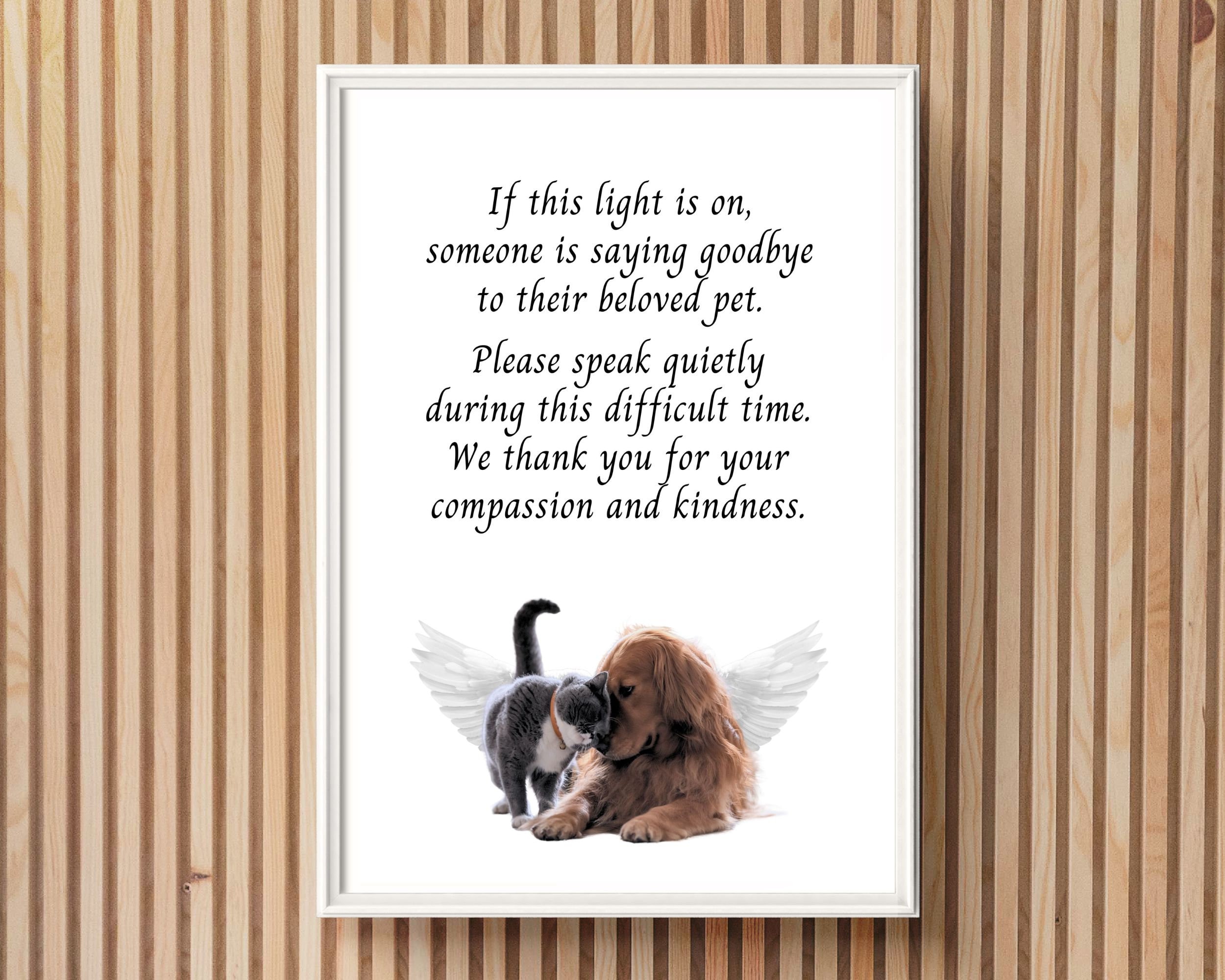 Euthanasia Notice Vet Clinic Digital Print Veterinary Office Desk Sign Pet  Euthanasia Notice Animal Hospital Pet Bereavement Notice Digital - Etsy, image size:2500x2000