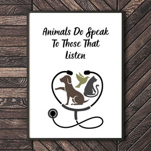 Veterinarian Office Printable Wall Art Vet Office Decor Animal Lover Wall Art Vet Waiting Room Wall Decor Animal Care Clinic Wall Art