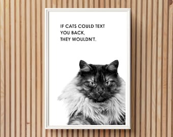 Funny Cat Quote Printable Wall Art Funny Cat Vet Clinic Wall Art Funny Cat Saying Veterinarian Office Decor Funny Vet Practice Poster