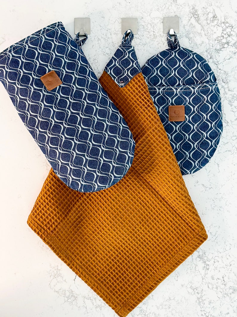 DenimDekoLT Oven Mitt and Pot Holder - Thumbnail 4