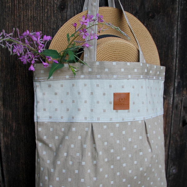 Patterned everyday tote bag aesthetic, Large denim bag foldable, Colored jeans reusable grocery bag, Unique practical mothers day gift