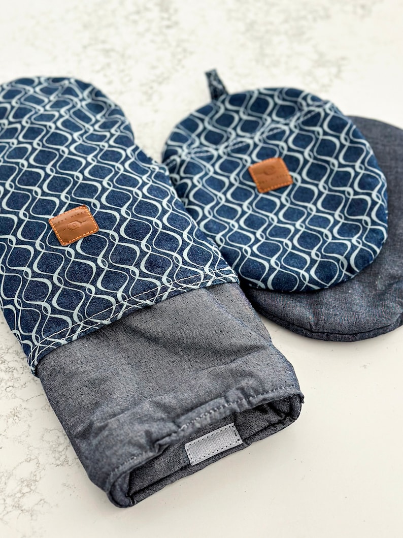 DenimDekoLT Oven Mitt and Pot Holder - Thumbnail 3