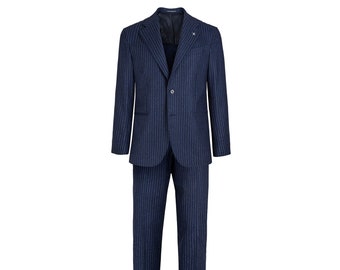 sachin and babi light blue dress Navy Wool Suit | Classic Winter Suit | Italian Tailored Suit | Elegant Mens Attire