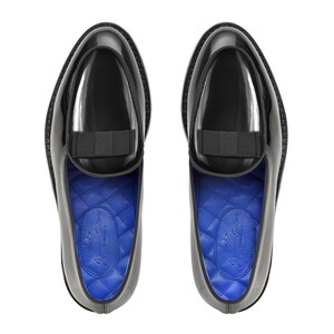 Patent Leather Loafers | Tuxedo Moccasin Shoes | Luxury Formal Loafers | Handmade Italian Shoes | Black Dress Moccasins image 2