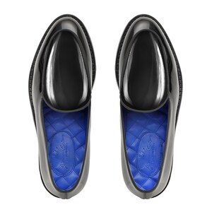 Patent Leather Loafers | Tuxedo Moccasin Shoes | Luxury Formal Loafers | Handmade Italian Shoes | Black Dress Moccasins image 6