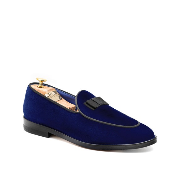 blue velvet mens dress shoes Amazon.com | Mens Blue Dress Shoes Velvet Loafers Red Wedding Shoes  Horsebit Flat Driving Moccasin Shoes for Men 5.5 Blue US