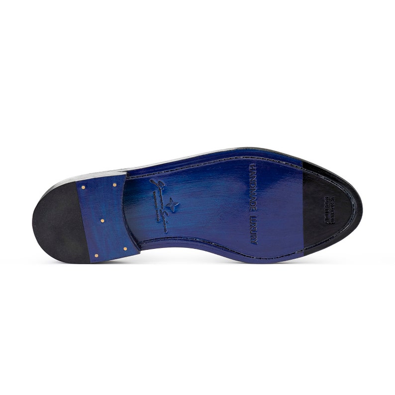 Patent Leather Loafers | Tuxedo Moccasin Shoes | Luxury Formal Loafers | Handmade Italian Shoes | Black Dress Moccasins image 4