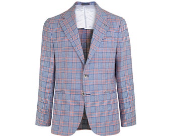 Linen and cotton jacket · Vintage jackets and blazers · Luxury clothing · Gift for men Made in Italy