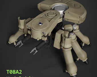 Ghost in the Shell Tank Model Kit 1:35 Scale - DIY 3D Printed Replica