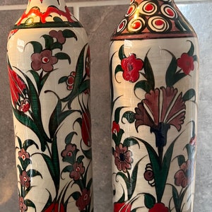 Turkish Ceramic Olive Oil Bottle, Oil Bottle, Ceramic Bottle, Ceramic Oil Bottle, Mediterranean Kitchen Decor, Mediterranean Ceramic Bottle