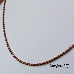 Faceted COPPER BALL Chain, Beautiful Copper Chain, Handmade Chain, Solid Copper Material Chain, Dainty Chain, Stunning Chain, Christmas Gift