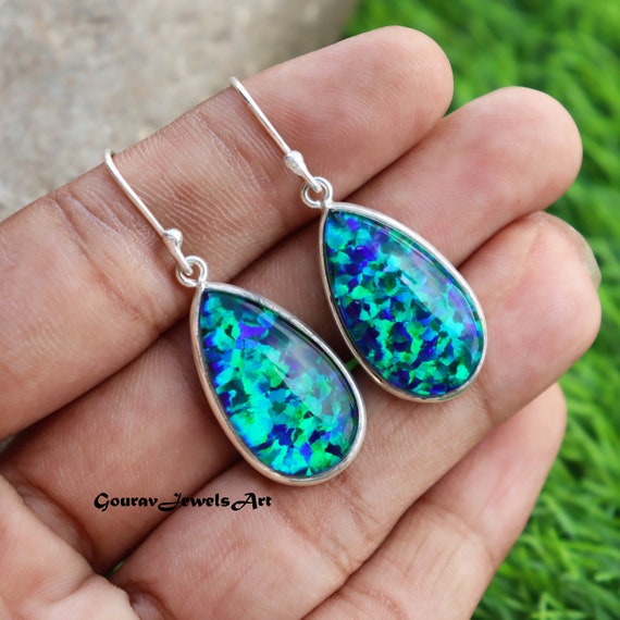 Boucles D'oreilles Nœud Celtique En Argent Sterling 925 Avec Coquille D'ormeau Celtique - Boucles D'oreilles Pendantes Pour Femme - Nœud De Sorcière - Bijoux De Protection - Cadeau Pour Femme Et