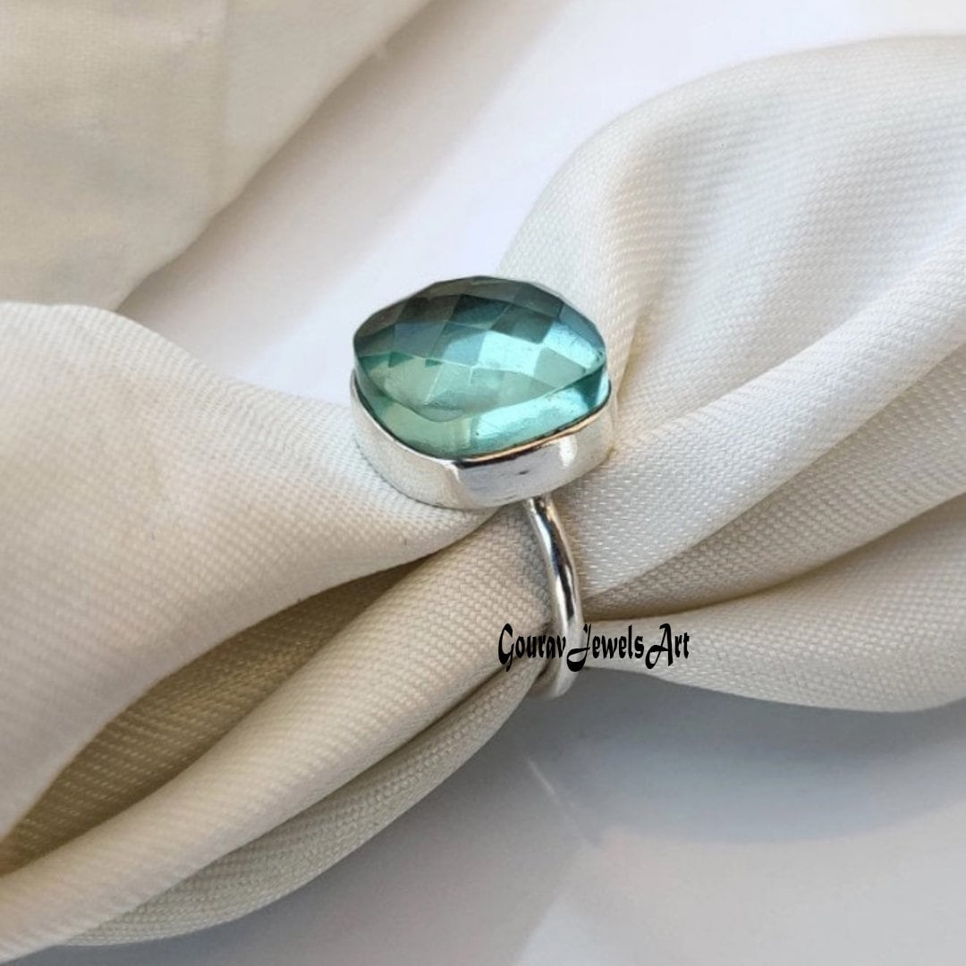 Baguette Cut Aquamarine Ring Simple Design Ring 925 Silver Ring March Birthstone Women s Jewelry Handmade Ring Boho Ring Gift for Her Etsy Australia