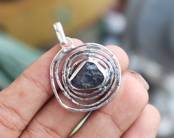 Anello Grezzo Moldavite Pietra Preziosa Curativa Anello Moldavite Per