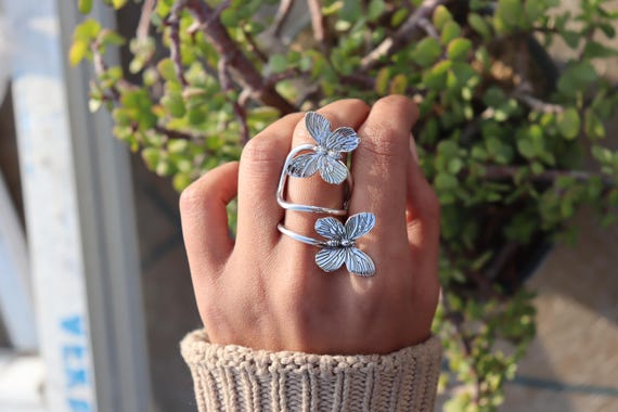 Emmiol Spedizione Gratua 2026 Anello Aperto Con Strass Farfalla Fata Argento ONE SIZE Di Anelli Nel Negozio Online. | EMMIOL - Foto 13