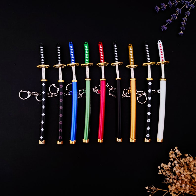 Samurai Katana Keychain/sword Keychains/keychain Collection/ninja Accessories/unique Gifts for