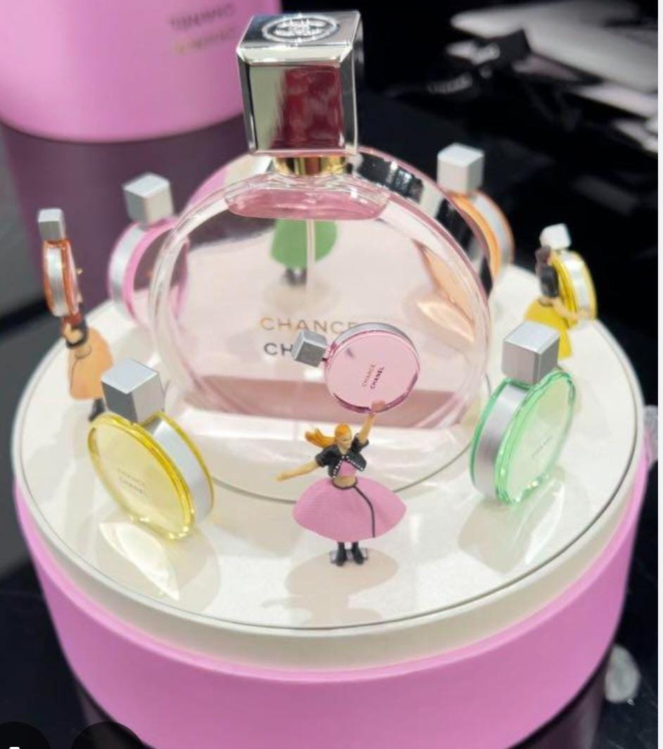 Music Box Chanel Pink Box Perfume Chanel Chance Small Chanel