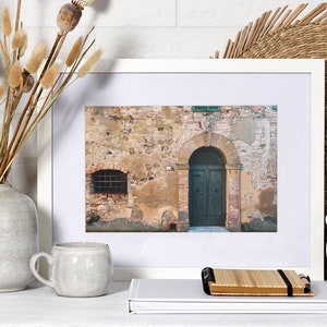 Photography Print Italy Photo Print Unframed Architecture Photography European Architecture Old Wall Old Door Old City Photo Brick Arch Cafe