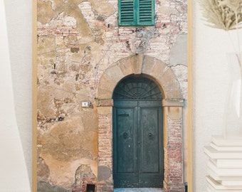 Framed Photograph Italy  Poster Italy Home Decor Italy Office Decor Rustic Wall Art Italy Image Italian Photography Italy Framed Old Door