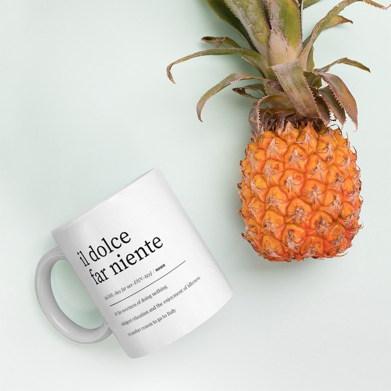 Italian Design Mug Educational Coffee Cup Language Learning Tool Teacher Appreciation Gift White Ceramic Construction Premium Quality Drinkware Italian Phrase Collection Perfect Classroom Essential Student Present Teaching Resource Set