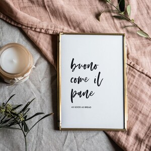 Italian Idiom Print Vintage Italian Saying Italy Wall Art Decor Airbnb Wall Art Italy Lover Gift Housewarming Gift Italian Saying Foodie