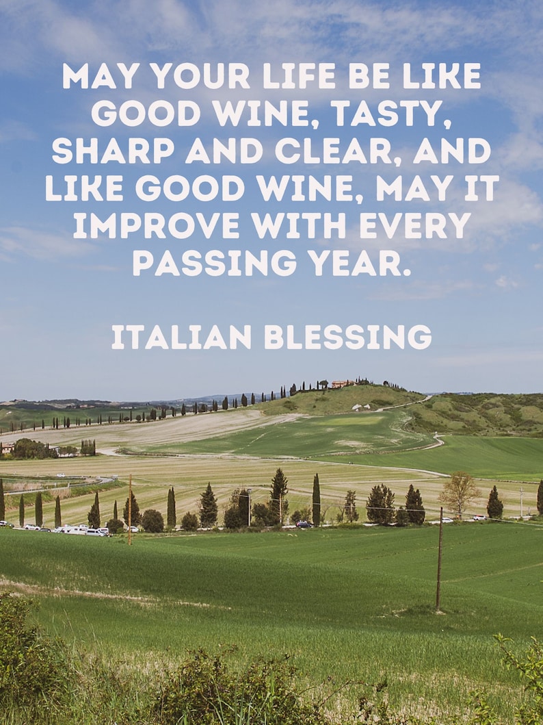 Framed Italian Blessing Italian Gift Italy Lover Gift Wedding Blessing