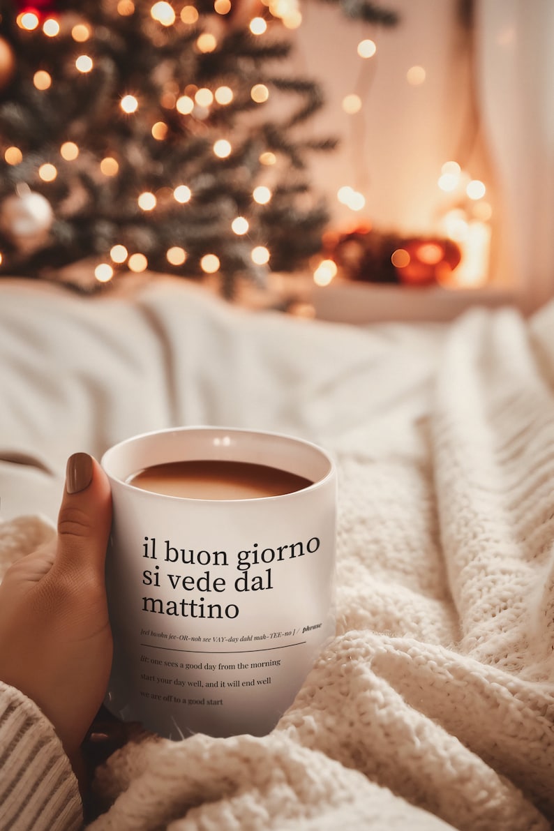 White Italy Mug White Dolce Far Niente Mug Dolce Far Niente Italian Saying Mug Italian Quote Mug Gift for Italy Lover Gift Italy Souvenir Christmas Gift Italy