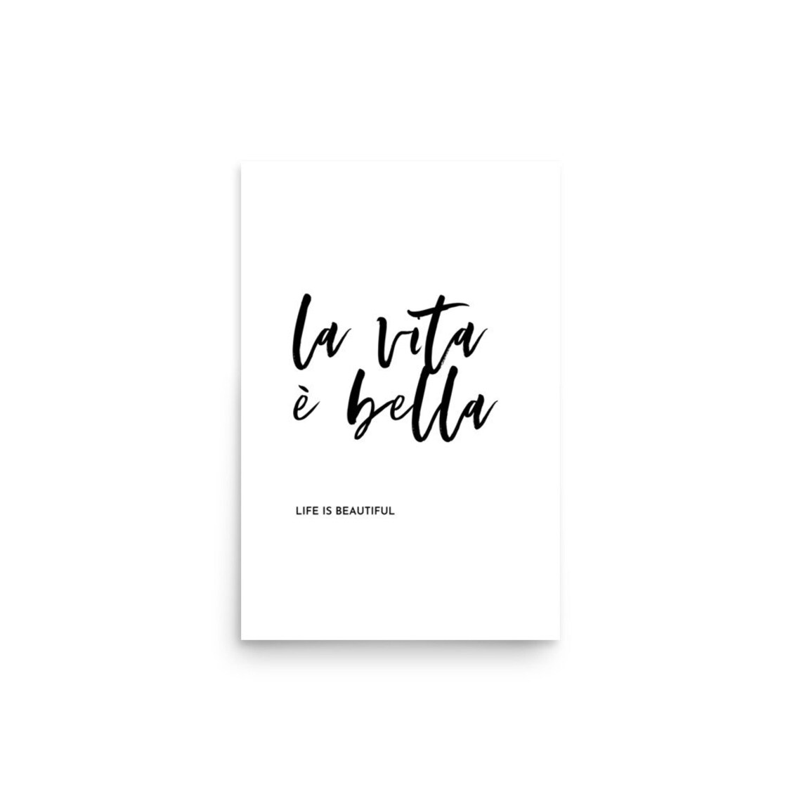 Unframed Italian Idiom Print Vintage Italian Saying Italy Wall Etsy