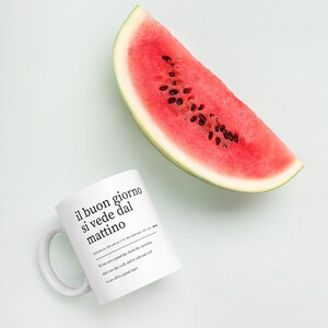 White glossy mug