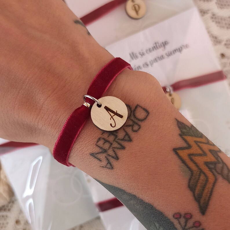 Set de pulseras personalizadas para damas de honor y amigas imagen 2