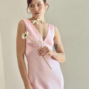 knee length dresses for ladies V-Neck Midi Slip main image 0