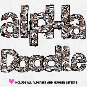 Harley Davidson Doodle Letters, Hand Drawn Alphabet, Harley Davidson ...