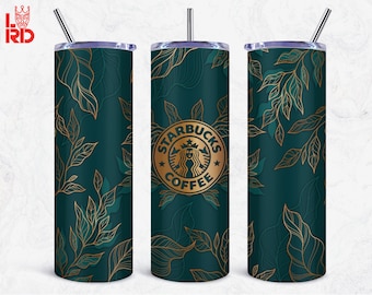 Floral Tumbler Sublimation Design: 20 Oz Skinny PNG (Digital Download)