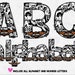 Harley Davidson Doodle Letters, Motorcycle Alphabet, Hand Drawn ...