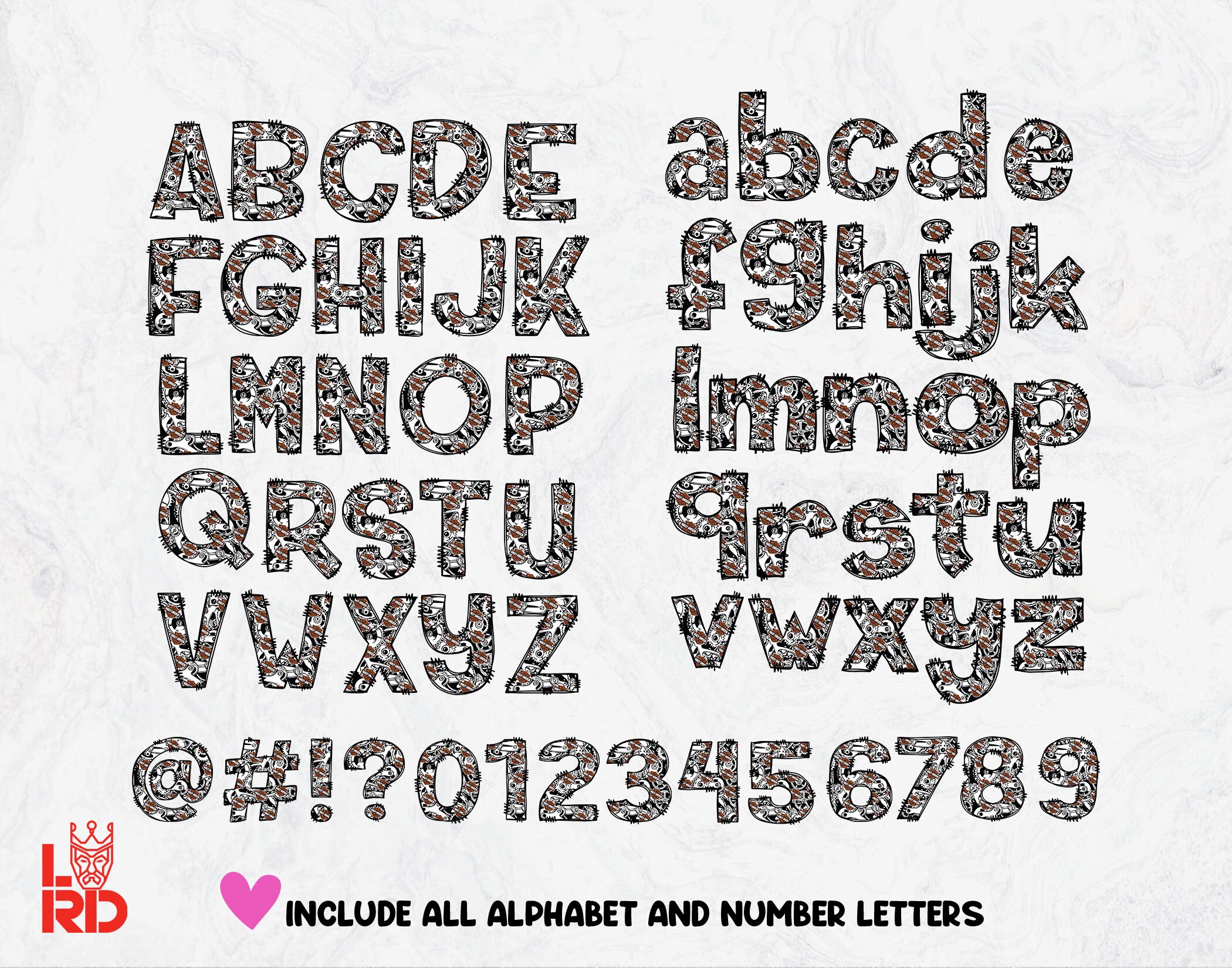 Harley Davidson Doodle Letters, Hand Drawn Alphabet, Harley Davidson ...