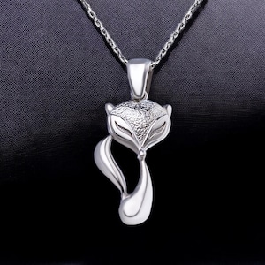 Minimalist Silber Katze Halskette, Sterling Silber Kitty Anhänger, Geschenk für Tierliebhaber, Geburtstag und Muttertag Andenken
