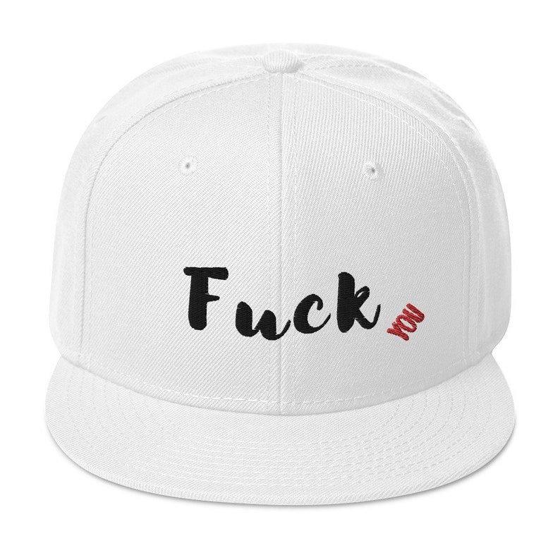 Personalized Embroidered High Quality White fuck - Etsy