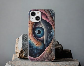 Phone Case Cool Eye Design Case Back to School Gift for Teacher iPhone Flexi Cases Eye Artwork Phone Case