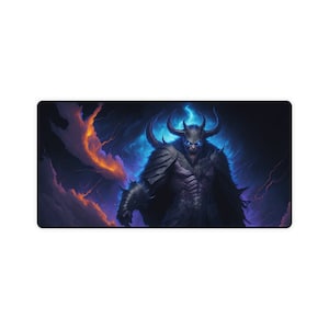 Wizard Game Mat Desk Mat Space Mat Demon Wizard Mat Gamer Mat MTG Regalo para Gamer Space Wizard Desk Mat Regalo para jugador de cartas