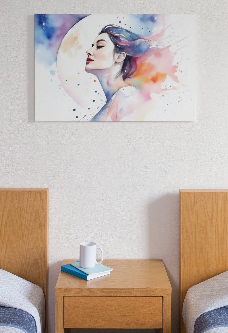 Beautiful Women Watercolor Art Beautiful Women Wall Art Women Wall Art