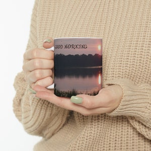 Coffee Mug Sunrise Water Coffee Mug Still Water Coffee Mug