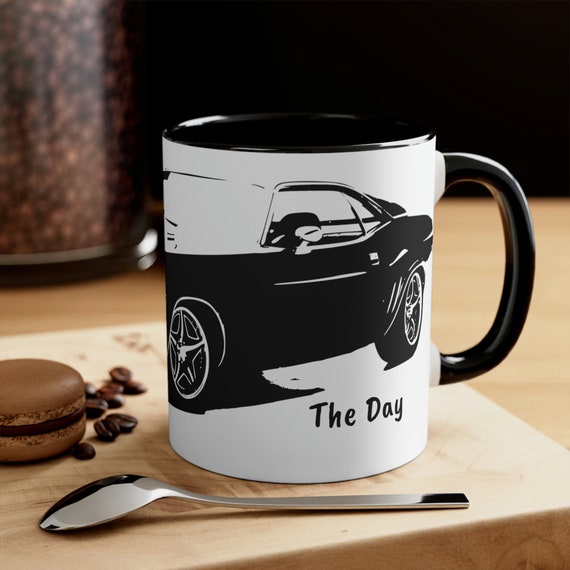 Auto Kaffeebecher Challenge the Day Becher Challenger Car Geschenk für Dad Gift for Son