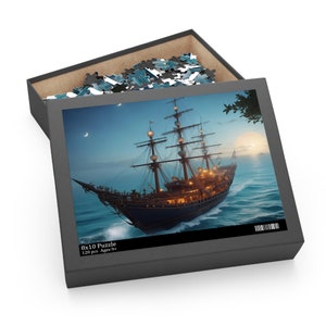 Pirate Ship Puzzle Back to School Gift for Teacher Pirate Ship Puzzle for All Ages (120, 252, 500-Piece)
