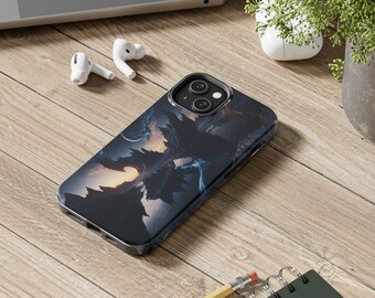 Tough iPhone Case: Celestial Space Landscape Phone Protector