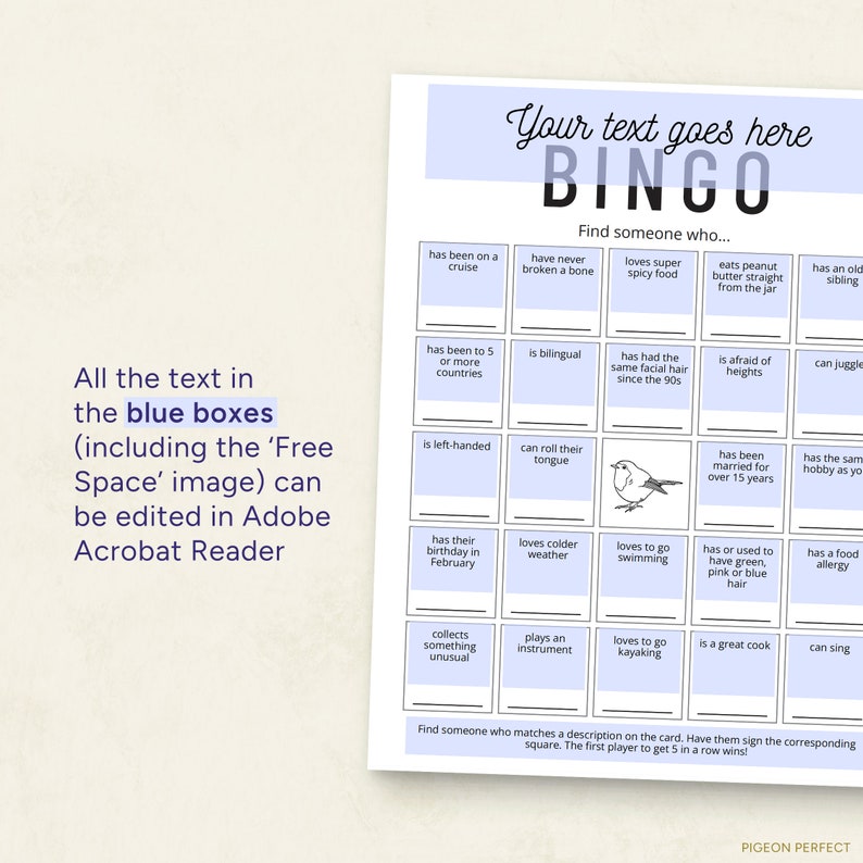 Get to Know You Bingo Editable Template, Custom Bingo Cards, Icebreaker ...