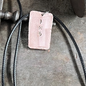 Viking/Anglo Saxon runic copper symbol pendant bespoke.