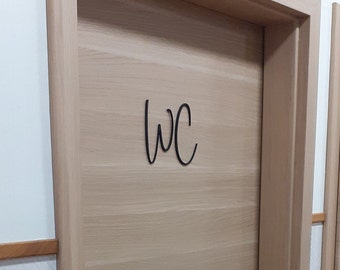 WC sign, toilet sign made of MDF "Betty"