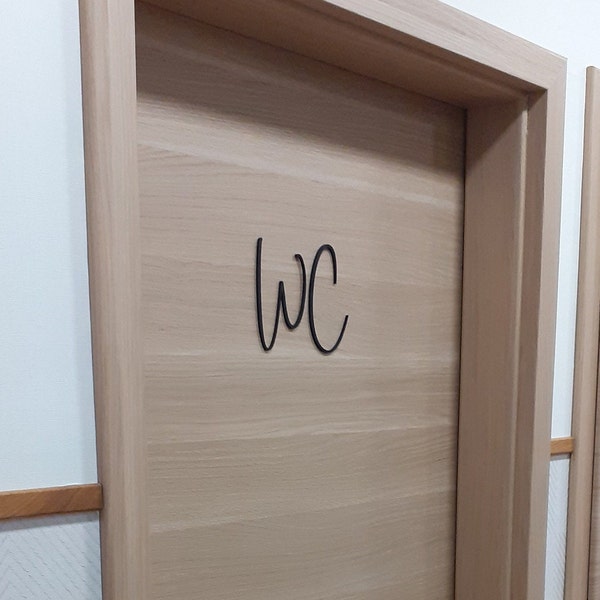 WC Schild, Toilettenschild aus Mdf "Betty"